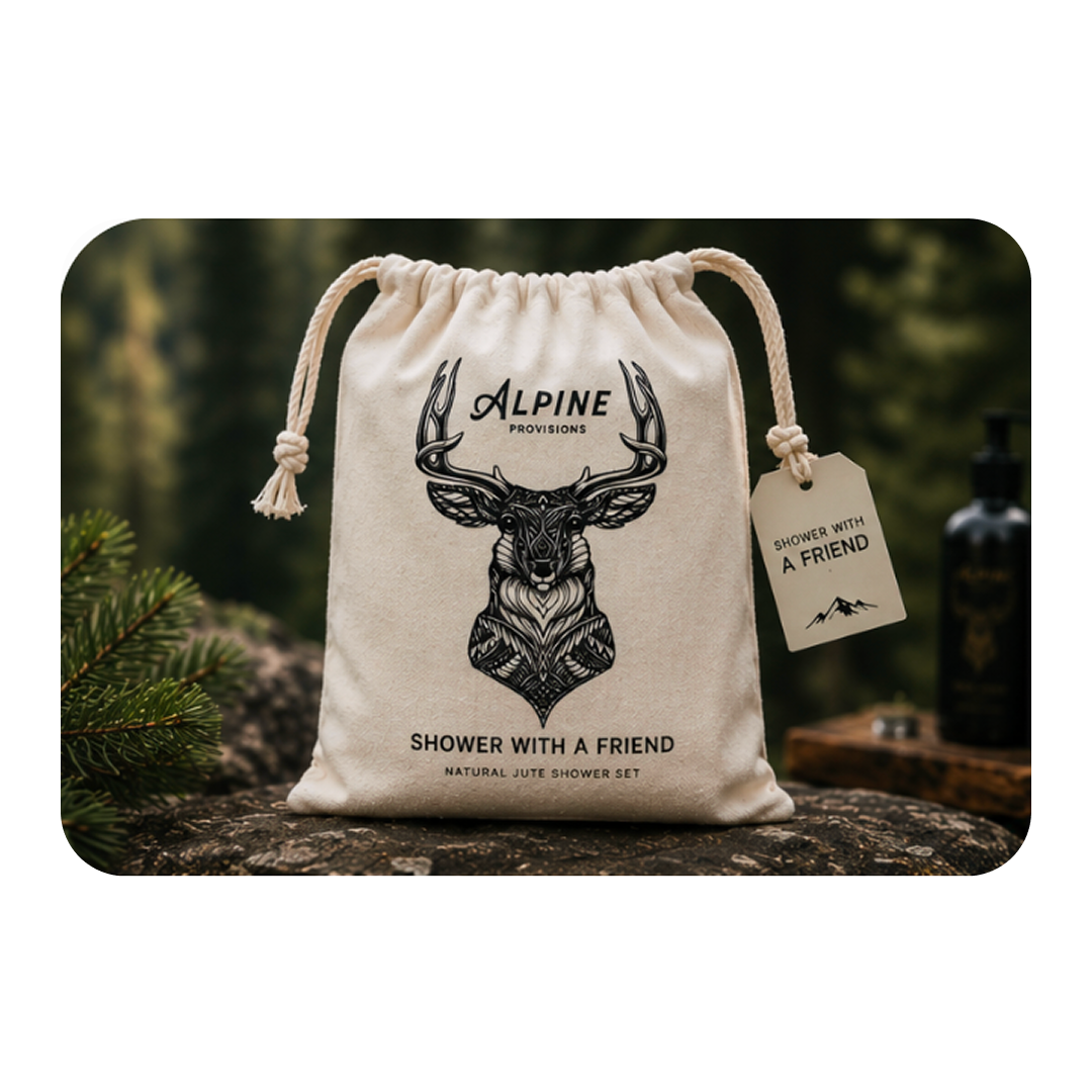 Alpine Provisions Shower With a Friend™ | Natural Jute Exfoliating Set